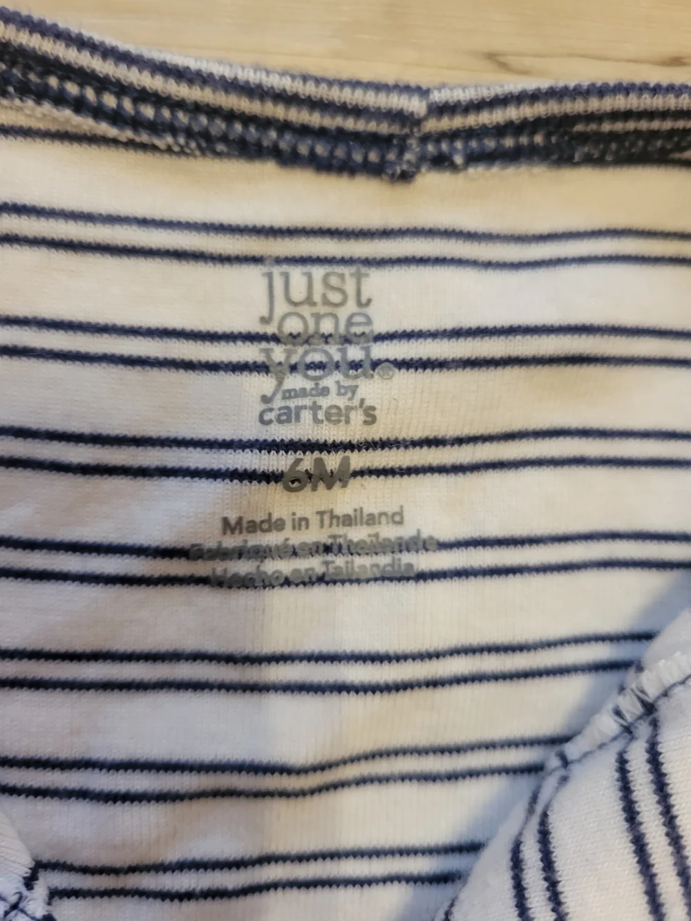 Carter's White & Blue Striped Toddler Pajama Set
